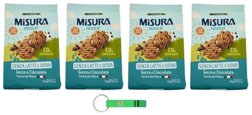 4x Misura Privolat Biscotti Kekse Ohne Milch und Eier - mit Schokoladenstückchen 290g + Beni Culinari Kostenloser Schlüsselanhänger 4x Misura Privolat Biscotti Kekse Ohne Milch und Eier - mit Schokoladenstückchen 290g + Beni Culinari Kostenloser Schlüsselanhänger von Beni Culinari