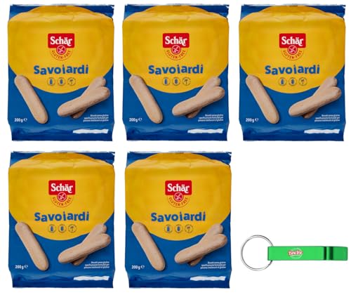 5er-Pack Schär Savoiardi Gluten Free,Glutenfreie Kekse Biscuits Cookie 200g + Beni Culinari Kostenloser Schlüsselanhänger 5er-Pack Schär Savoiardi Gluten Free,Glutenfreie Kekse Biscuits Cookie 200g + Beni Culinari Kostenloser Schlüsselanhänger von Beni Culinari