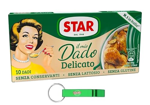 5x Star Il Mio Dado Delicato,Brühwürfel Brühe,Kartons mit 10 würfel + Beni Culinari Kostenloser Schlüsselanhänger 5x Star Il Mio Dado Delicato,Brühwürfel Brühe,Kartons mit 10 würfel + Beni Culinari Kostenloser Schlüsselanhänger von Beni Culinari