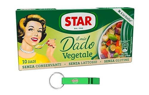 5x Star Il Mio Dado Vegetale,Brühwürfel Brühe mit 9 Gemüsesorten,Kartons mit 10 Gemüsewürfel + Beni Culinari Kostenloser Schlüsselanhänger 5x Star Il Mio Dado Vegetale,Brühwürfel Brühe mit 9 Gemüsesorten,Kartons mit 10 Gemüsewürfel + Beni Culinari Kostenloser Schlüsselanhänger von Beni Culinari