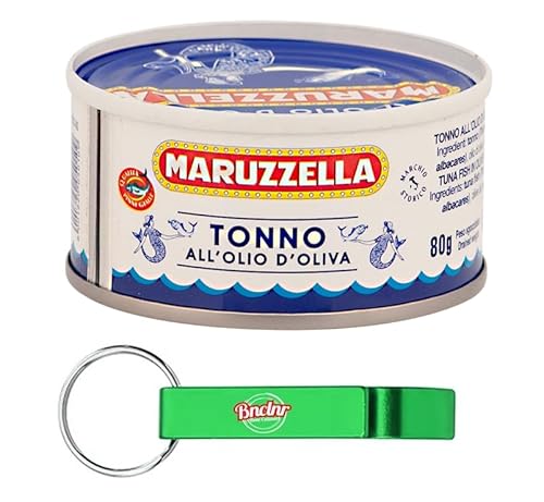60er-Pack MARUZZELLA Thunfisch Tonno all'Olio di Oliva,Thunfisch in Olivenöl,80g Dose + Beni Culinari Kostenloser Schlüsselanhänger 60er-Pack MARUZZELLA Thunfisch Tonno all'Olio di Oliva,Thunfisch in Olivenöl,80g Dose + Beni Culinari Kostenloser Schlüsselanhänger von Beni Culinari