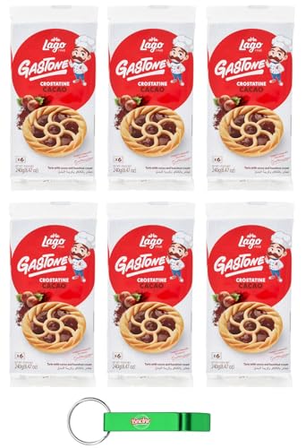 6er-Pack Lago Gastone Crostatina al Cacao,Kakao-Tarte,240g Packung,Jede Packung enthält 6 Snacks à 40g + Beni Culinari Kostenloser Schlüsselanhänger 6er-Pack Lago Gastone Crostatina al Cacao,Kakao-Tarte,240g Packung,Jede Packung enthält 6 Snacks à 40g + Beni Culinari Kostenloser Schlüsselanhänger von Beni Culinari