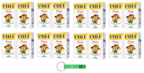 8x Parmalat Chef Panna ai Funghi Porcini- Creme mit Steinpilzen - Kochsahne Ideal zum Würzen von ersten Gängen aller Art Packung mit 2x125ml + Beni Culinari Kostenloser Schlüsselanhänger 8x Parmalat Chef Panna ai Funghi Porcini- Creme mit Steinpilzen - Kochsahne Ideal zum Würzen von ersten Gängen aller Art Packung mit 2x125ml + Beni Culinari Kostenloser Schlüsselanhänger von Beni Culinari