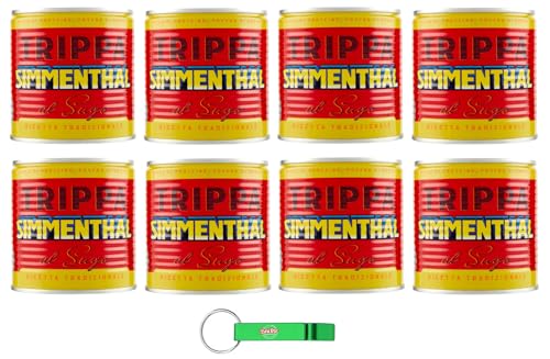 8x Simmenthal Trippa al Sugo - Kutteln in Soße - Leckeres Typisch Italienisches Rezept - Dosen à 420g + Beni Culinari Kostenloser Schlüsselanhänger von Beni Culinari