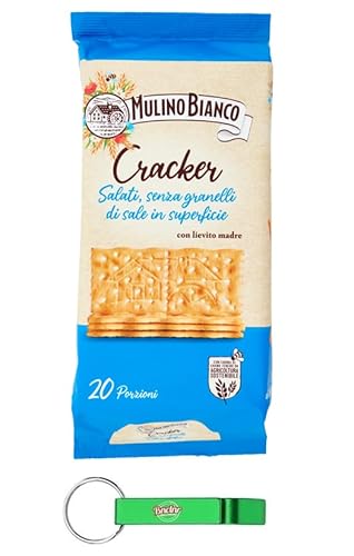9x Mulino Bianco Cracker Salati,Herzhafte Cracker ohne Körnern auf der Oberfläche mit langsamem natürlichem Sauerteig - Snack 500g Packung + Beni Culinari Kostenloser Schlüsselanhänger 9x Mulino Bianco Cracker Salati,Herzhafte Cracker ohne Körnern auf der Oberfläche mit langsamem natürlichem Sauerteig - Snack 500g Packung + Beni Culinari Kostenloser Schlüsselanhänger von Beni Culinari