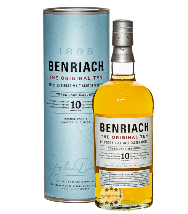 Benriach 10 The Original Ten Single Malt Whisky (43 % Vol., 0,7 Liter) von Benriach Distillery