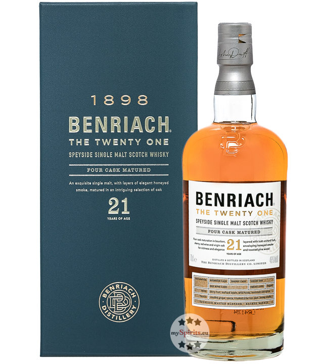 Benriach 21 The Twenty One Single Malt Whisky (46 % vol, 0,7 Liter) von Benriach Distillery