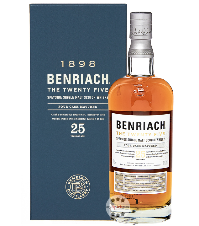 Benriach 25 The Twenty Five Single Malt Whisky (46,8 % Vol., 0,7 Liter) von Benriach Distillery