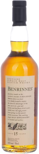 Benrinnes 15 Jahre | Single Malt Scotch Whisky | Flora & Fauna Kollektion | Limitierte Abfüllung | Raritätensammlung | handgefertigt in der schottischen Speyside | 43% vol | 700ml Einzelflasche | von Benrinnes