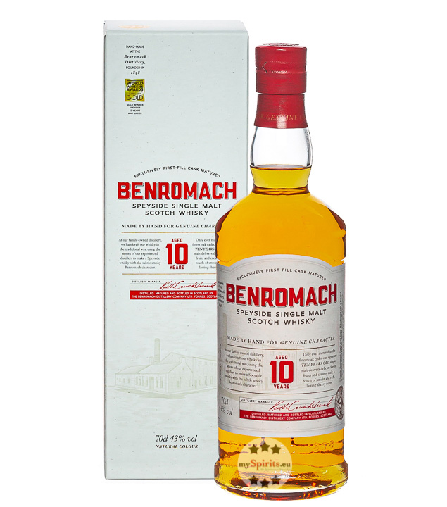 Benromach 10 Jahre Single Malt Scotch Whisky (43 % Vol., 0,7 Liter) von Benromach Distillery