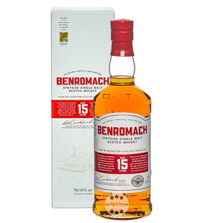 Benromach 15 Jahre Single Malt Scotch Whisky (43 % Vol., 0,7 Liter) von Benromach Distillery