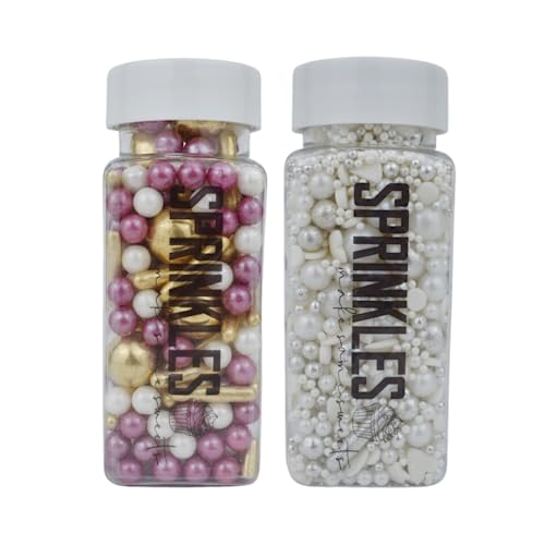 MakeSomeSweets Wedding Sprinkle Set - Elegant PURPLE WEDDING & WHITE BRIDE Essbare Sprinkles - Vegan, Palmöl-frei, 2 x 100g MakeSomeSweets Wedding Sprinkle Set - Elegant PURPLE WEDDING & WHITE BRIDE Essbare Sprinkles - Vegan, Palmöl-frei, 2 x 100g von Benzisun