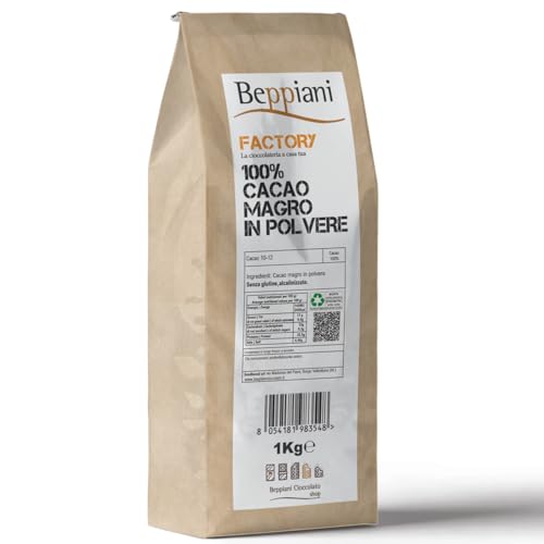 Beppiani Amaro Kakaopulver, 1 kg, professionelles Produkt, verpackt in Italien, geeignet für alle Zubereitungen Beppiani Amaro Kakaopulver, 1 kg, professionelles Produkt, verpackt in Italien, geeignet für alle Zubereitungen von Beppiani
