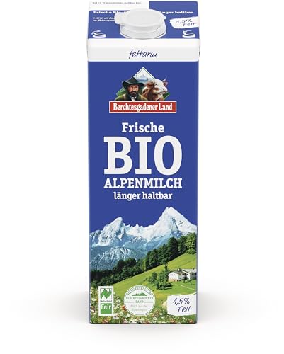 Berchtesgadener Land BGL Frische Bio-Alpenmilch ESL 1,5% Fett (6 x 1 l) von Berchtesgadener Land