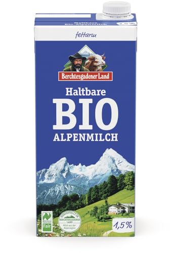 BGL Haltbare Bio-Alpenmilch 1,5% Fett 2 x 1 l von Berchtesgadener Land