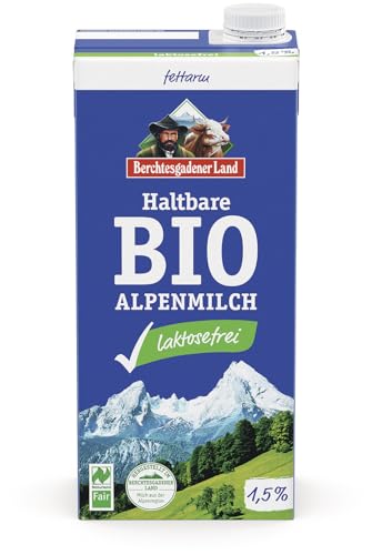 Berchtesgadener Land BGL Haltbare Bio-Alpenmilch L- 1,5% Fett (6 x 1 l) von Berchtesgadener Land