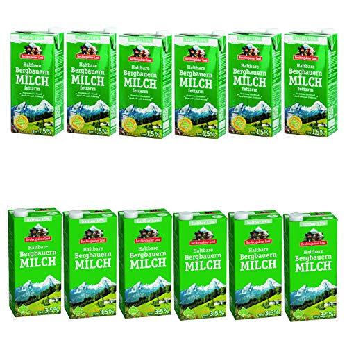 Berchtesgadener Land H-Milch Mix 6x 1,5% Fett 1l und 6x 3,5% Fett 1l von Berchtesgardener Land
