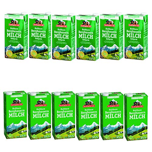 Berchtesgadener Land H-Milch Mix 6x 1,5% Fett 1l und 6x 3,5% Fett 1l Berchtesgadener Land H-Milch Mix 6x 1,5% Fett 1l und 6x 3,5% Fett 1l von Berchtesgardener Land