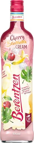 Berentzen | Cherry Banana Cream | Vegan | Mit dem Geschmack von Kirsche und Banane | Pur eiskalt oder aus Eis genießen | 0,7L | 15% Vol. von Berentzen