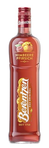 Berentzen | Himbeere Pfirsich | Fruchtig-süß mit sonnengereiften Himbeeren und Pfirsichen | Perfekt gekühlt pur oder als spritzige Cocktailzutat | 0,7L | 16% Vol. von Berentzen