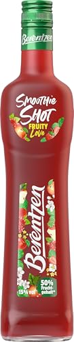 Berentzen | Smoothie Shot Fruity Love | 50% Fruchtgehalt* | Geschmack von Erdbeere, Apfel & roter Johannisbeere | Ideal als Shot, auf Eis oder Aperitif | 0,5L | 15% Vol. von Berentzen