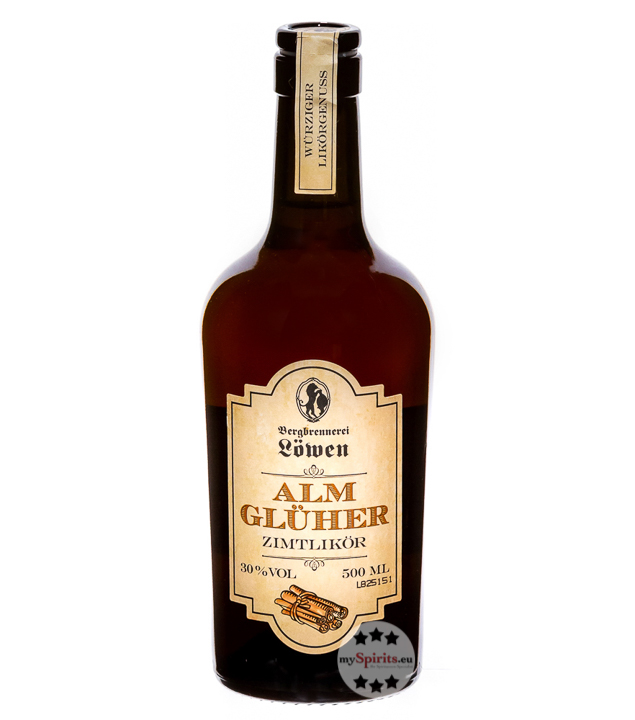 Löwen Almglüher Zimtlikör (30% Vol., 0,5 Liter) von Bergbrennerei Löwen