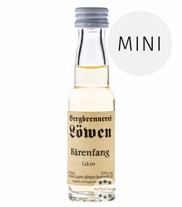 Löwen Bärenfang mit echtem Blütenhonig  (38 % Vol., 0,02 Liter) von Bergbrennerei Löwen