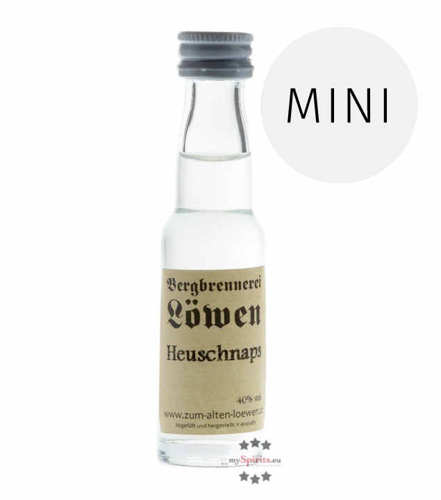 Löwen Berg Heu-Schnaps  (40% Vol., 0,02 Liter) von Bergbrennerei Löwen