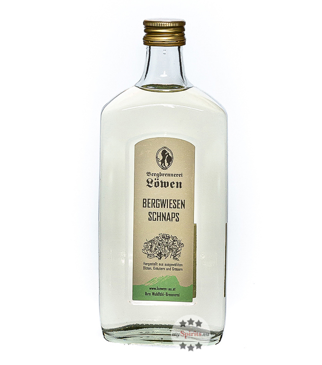 Löwen Bergwiesen-Schnaps (40% Vol., 0,5 Liter) von Bergbrennerei Löwen