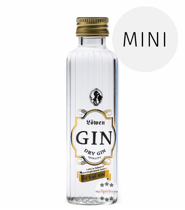 Löwen Dry Gin 4cl (40 % vol., 0,04 Liter) von Bergbrennerei Löwen