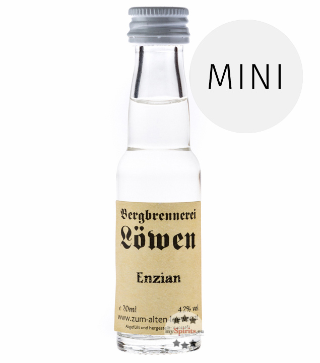 Löwen Enzian Geist (42% Vol., 0,02 Liter) von Bergbrennerei Löwen