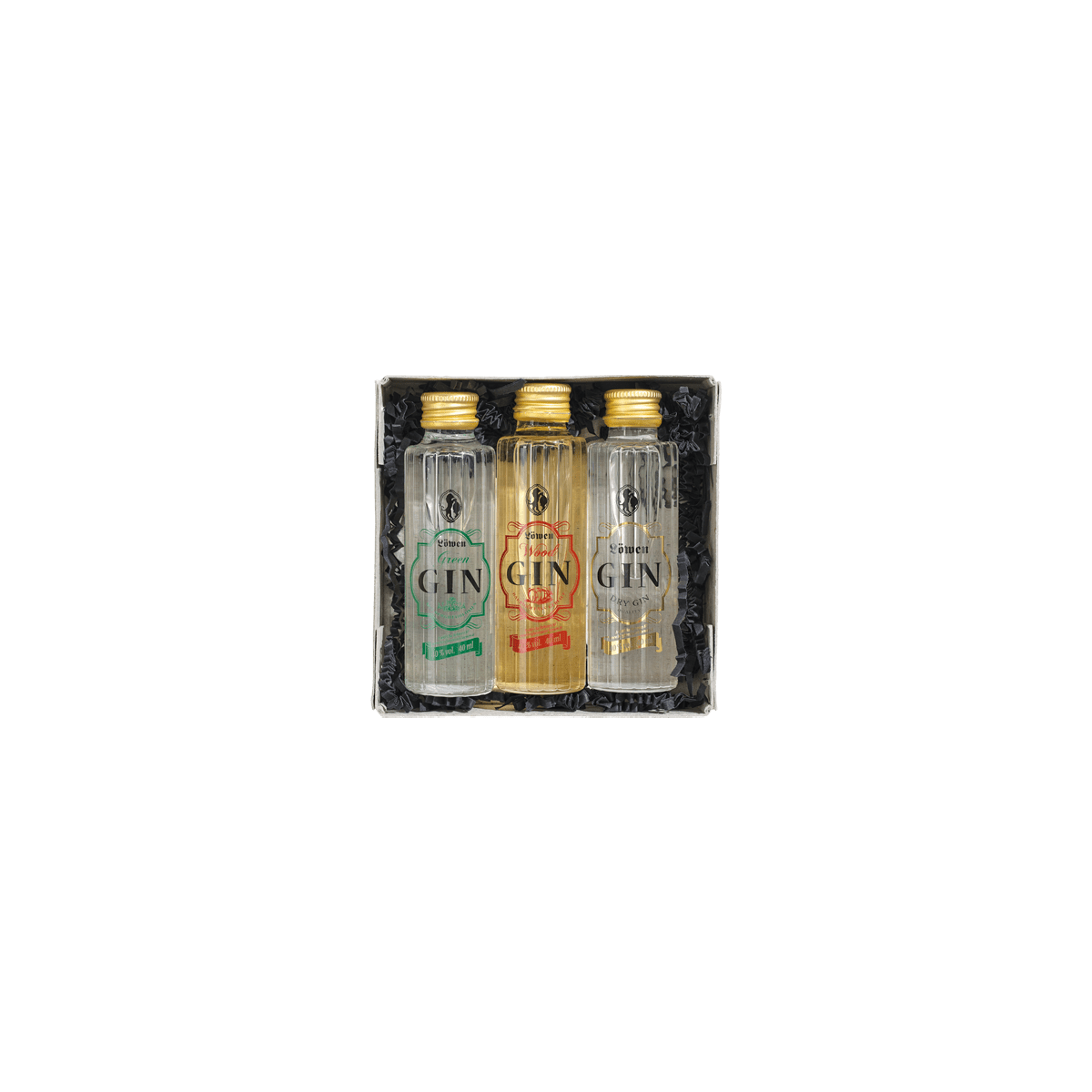 Löwen Gin Sampler, 3er Gin-Set von Bergbrennerei Löwen