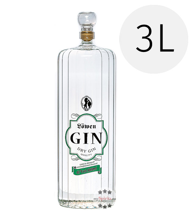 Löwen Green Gin 3l (40 % Vol., 3,0 Liter) von Bergbrennerei Löwen