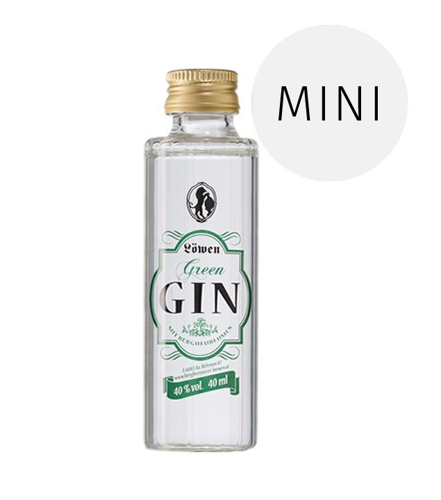 Löwen Green Gin 4cl (40 % Vol., 0,04 Liter) von Bergbrennerei Löwen