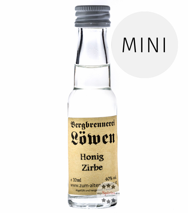 Löwen Honig-Zirbe  (40% Vol., 0,02 Liter) von Bergbrennerei Löwen