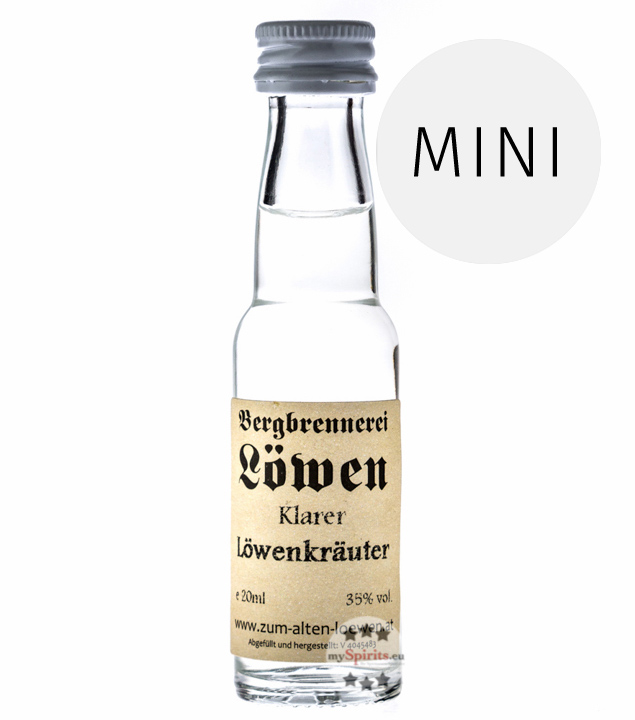 Löwen Klarer Löwen Kräuter  (35% Vol., 0,02 Liter) von Bergbrennerei Löwen