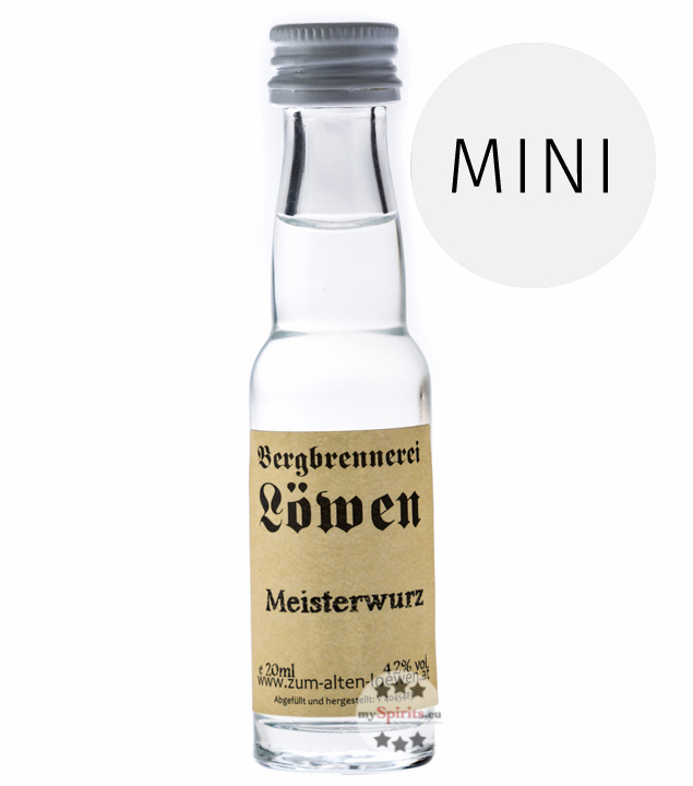 Löwen Meisterwurz  (42% Vol., 0,02 Liter) von Bergbrennerei Löwen