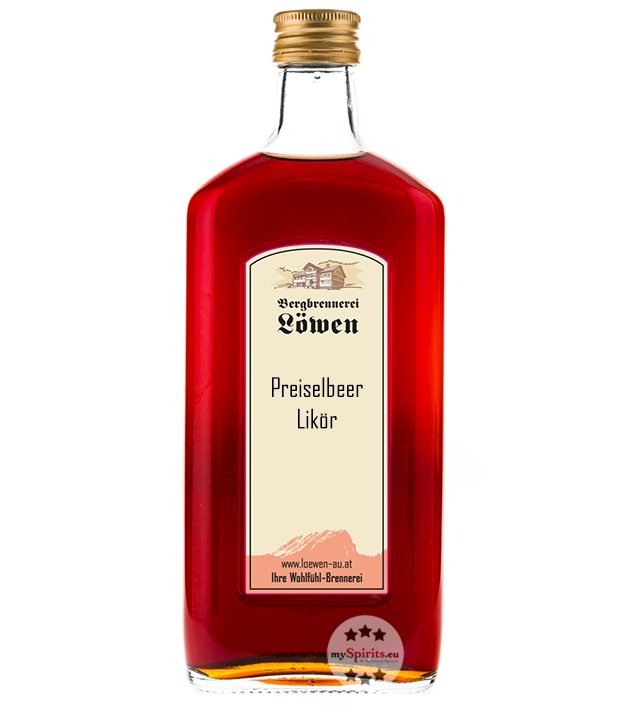 Löwen Preiselbeerlikör (25% Vol., 0,5 Liter) von Bergbrennerei Löwen