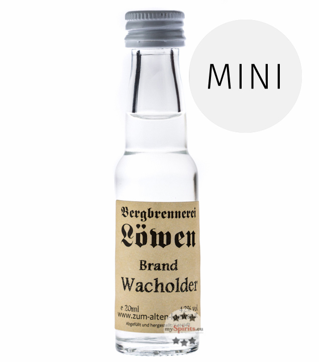 Löwen Wacholder Geist (42% Vol., 0,02 Liter) von Bergbrennerei Löwen