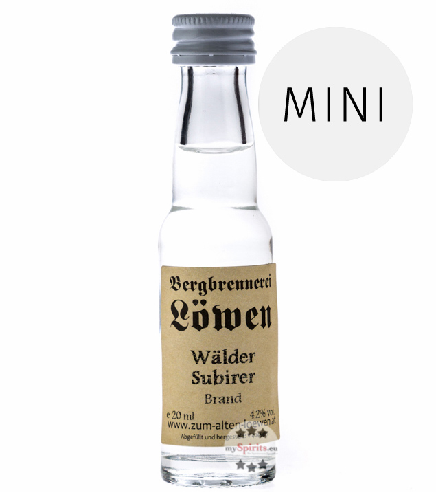 Löwen Wälder Subirer Brand (42% Vol., 0,02 Liter) von Bergbrennerei Löwen