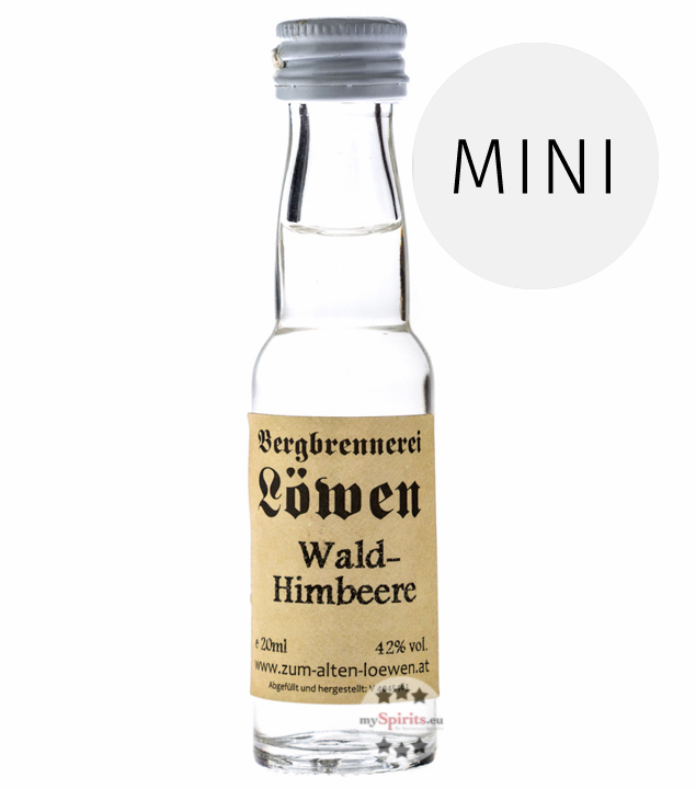 Löwen Himbeer Geist  (42 % Vol., 0,02 Liter) von Bergbrennerei Löwen