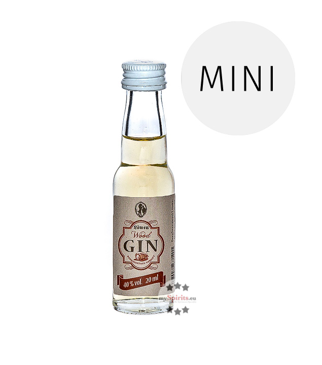 Löwen Wood Gin  (40 % Vol., 0,02 Liter) von Bergbrennerei Löwen