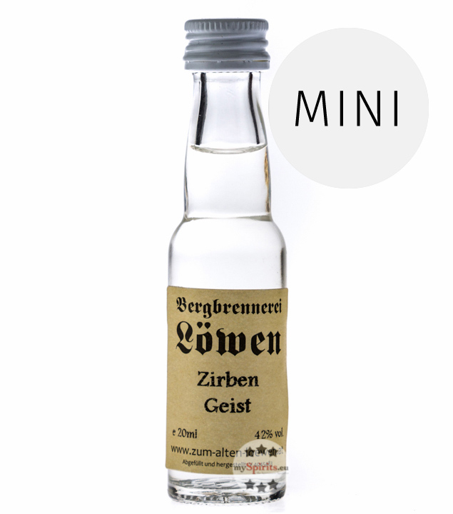 Löwen Zirben-Geist  (42% Vol., 0,02 Liter) von Bergbrennerei Löwen
