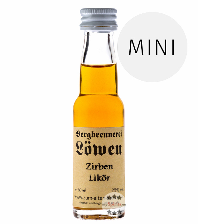 Löwen Zirben Likör  (25% Vol., 0,02 Liter) von Bergbrennerei Löwen