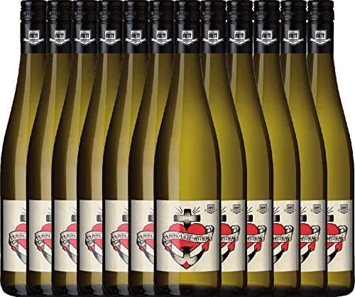 Glaube-Liebe-Hoffnung Riesling von Bergdolt-Reif & Nett - Weißwein 12 x 0,75l 2022 VINELLO - 12er - Weinpaket inkl. kostenlosem VINELLO.weinausgießer von Bergdolt-Reif & Nett