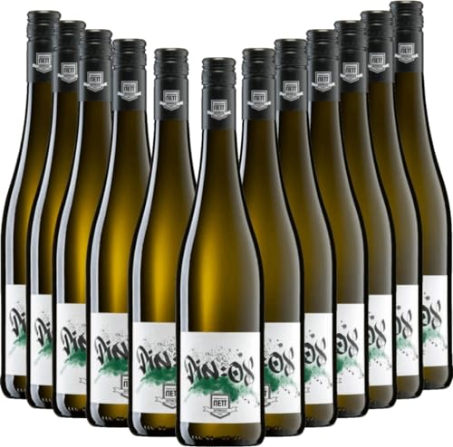 PIN:OX Weisswein-Cuvée trocken - Bergdolt-Reif & Nett - 12 x 0,75l VINELLO - 12er - Weinpaket inkl. kostenlosem VINELLO.weinausgießer von Bergdolt-Reif & Nett