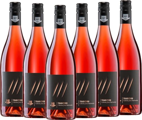 Tradition Cabernet Franc Rosé trocken Bergdolt-Reif & Nett Roséwein 6 x 0,75l VINELLO - 6 x Weinpaket inkl. kostenlosem VINELLO.weinausgießer von Bergdolt-Reif & Nett