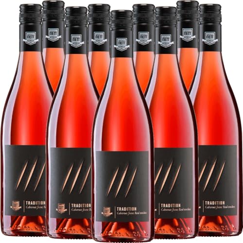 Tradition Cabernet Franc Rosé trocken Bergdolt-Reif & Nett Roséwein 9 x 0,75l VINELLO - 9 x Weinpaket inkl. kostenlosem VINELLO.weinausgießer von Bergdolt-Reif & Nett