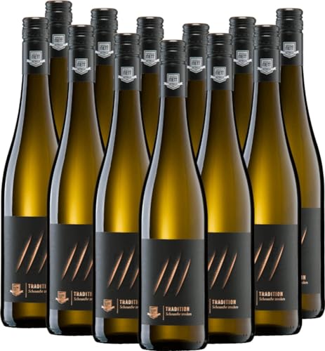 Tradition Scheurebe trocken Bergdolt-Reif & Nett Weißwein 12 x 0,75l VINELLO - 12 x Weinpaket inkl. kostenlosem VINELLO.weinausgießer von Bergdolt-Reif & Nett