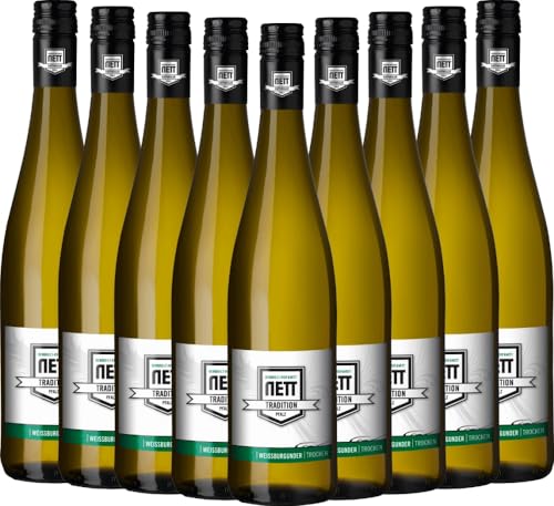 Tradition Weißburgunder trocken Bergdolt-Reif & Nett Weißwein 9 x 0,75l VINELLO - 9 x Weinpaket inkl. kostenlosem VINELLO.weinausgießer von Bergdolt-Reif & Nett